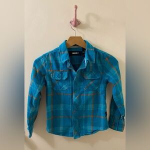 Tony Hawk Plaid Button-Down Kids Shirt